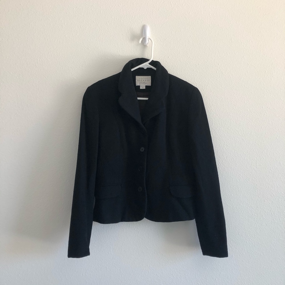 Short Black Wool Jacket